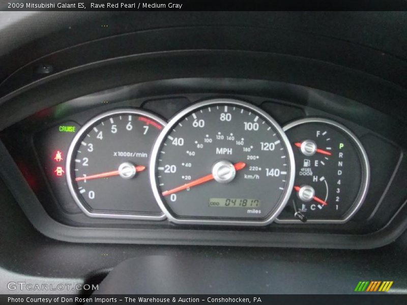 Rave Red Pearl / Medium Gray 2009 Mitsubishi Galant ES