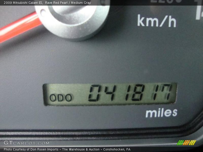 Rave Red Pearl / Medium Gray 2009 Mitsubishi Galant ES