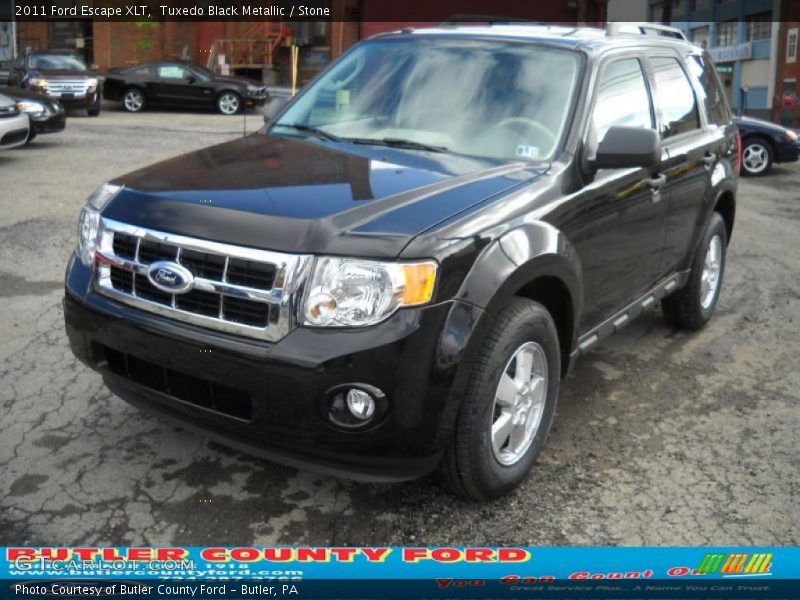 Tuxedo Black Metallic / Stone 2011 Ford Escape XLT