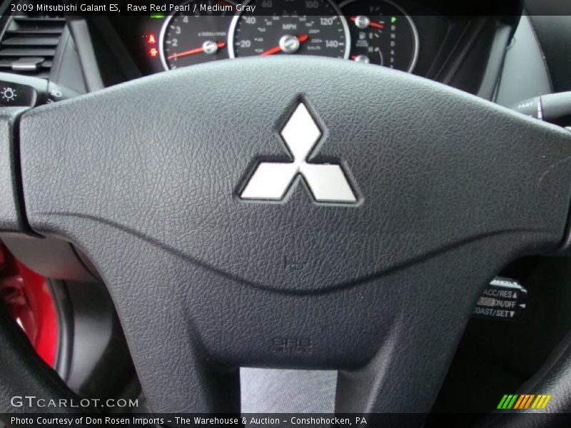 Rave Red Pearl / Medium Gray 2009 Mitsubishi Galant ES