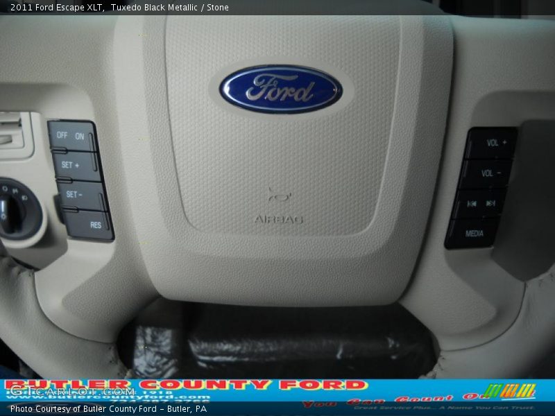 Tuxedo Black Metallic / Stone 2011 Ford Escape XLT