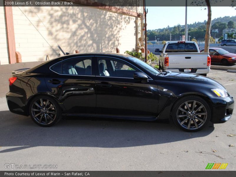 Obsidian Black / Black 2008 Lexus IS F