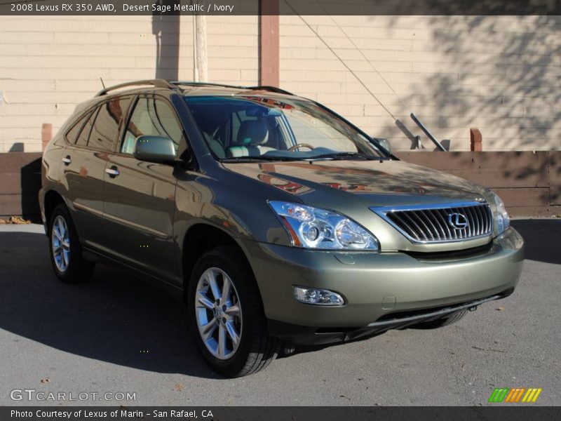 Desert Sage Metallic / Ivory 2008 Lexus RX 350 AWD