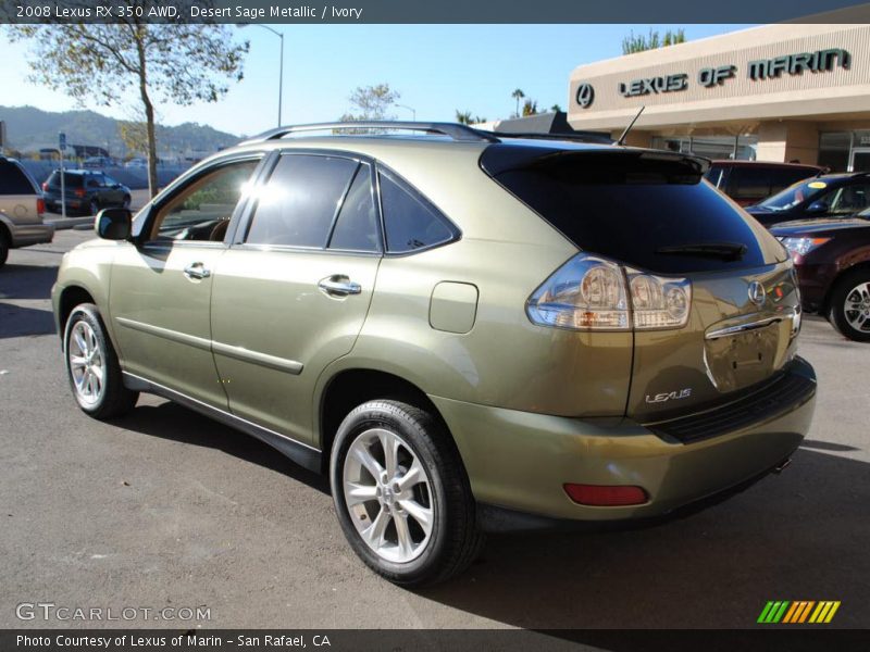 Desert Sage Metallic / Ivory 2008 Lexus RX 350 AWD