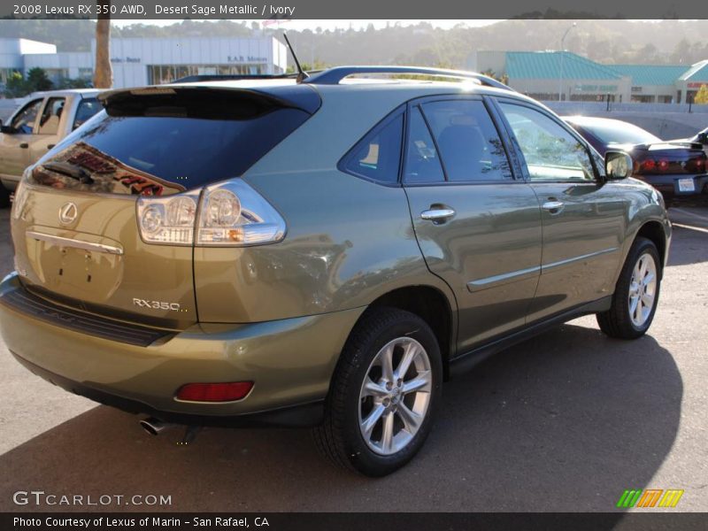 Desert Sage Metallic / Ivory 2008 Lexus RX 350 AWD