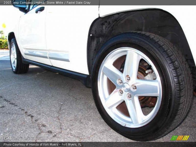 Stone White / Pastel Slate Gray 2007 Jeep Compass Limited