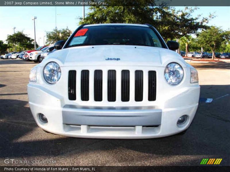 Stone White / Pastel Slate Gray 2007 Jeep Compass Limited