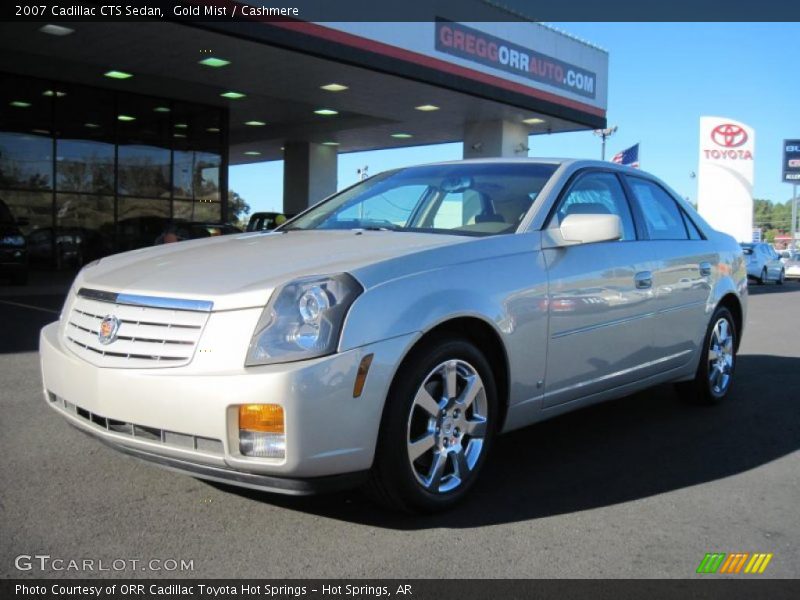 Gold Mist / Cashmere 2007 Cadillac CTS Sedan