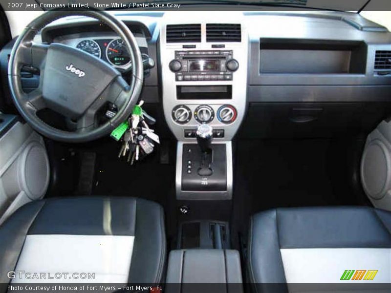 Stone White / Pastel Slate Gray 2007 Jeep Compass Limited