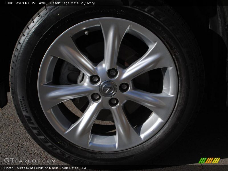 Desert Sage Metallic / Ivory 2008 Lexus RX 350 AWD