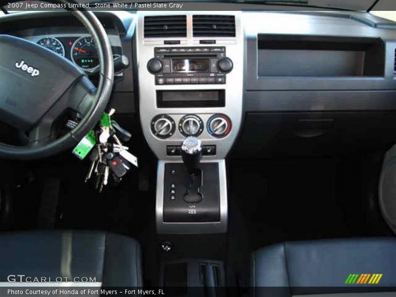 Stone White / Pastel Slate Gray 2007 Jeep Compass Limited