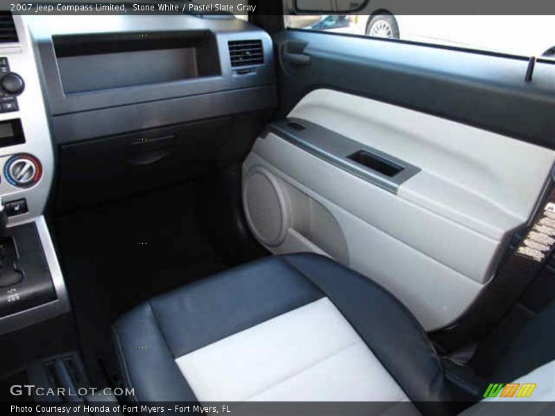 Stone White / Pastel Slate Gray 2007 Jeep Compass Limited