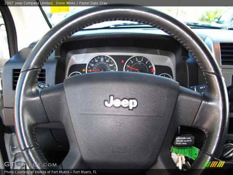 Stone White / Pastel Slate Gray 2007 Jeep Compass Limited