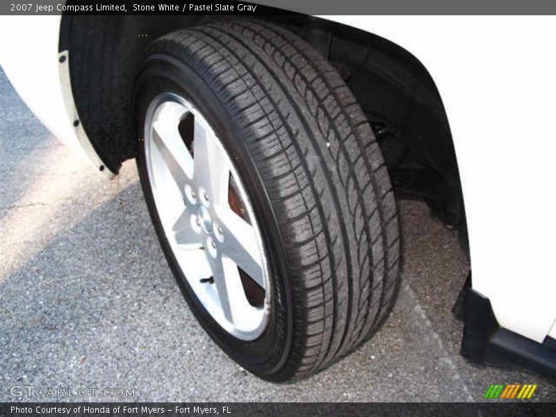 Stone White / Pastel Slate Gray 2007 Jeep Compass Limited