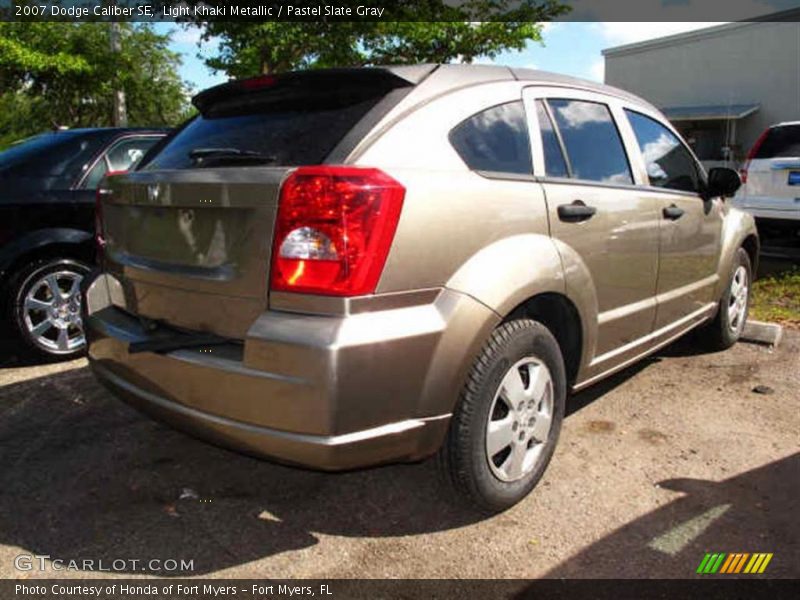 Light Khaki Metallic / Pastel Slate Gray 2007 Dodge Caliber SE