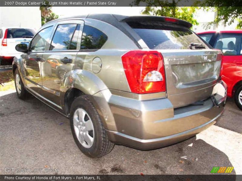 Light Khaki Metallic / Pastel Slate Gray 2007 Dodge Caliber SE
