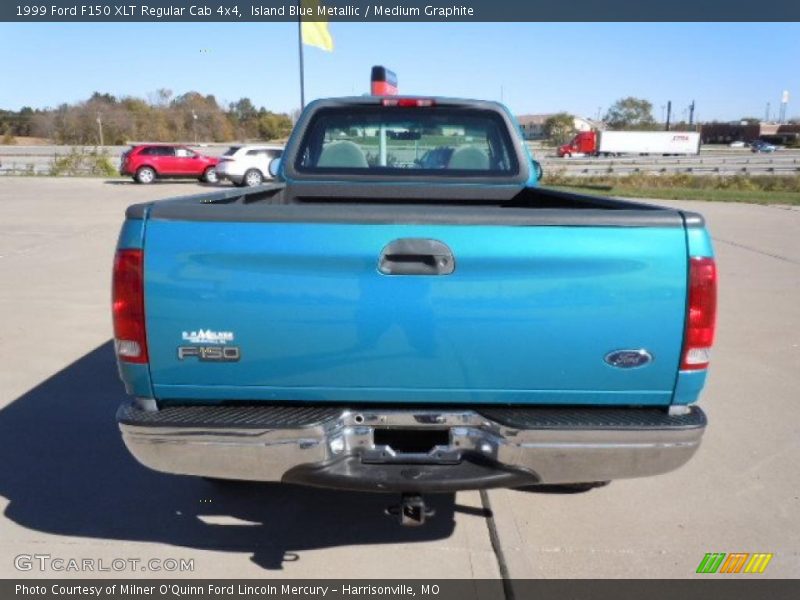 Island Blue Metallic / Medium Graphite 1999 Ford F150 XLT Regular Cab 4x4