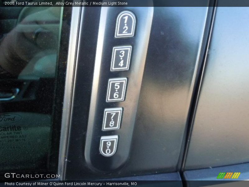 Alloy Grey Metallic / Medium Light Stone 2008 Ford Taurus Limited