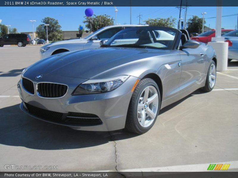 Space Gray Metallic / Black 2011 BMW Z4 sDrive30i Roadster