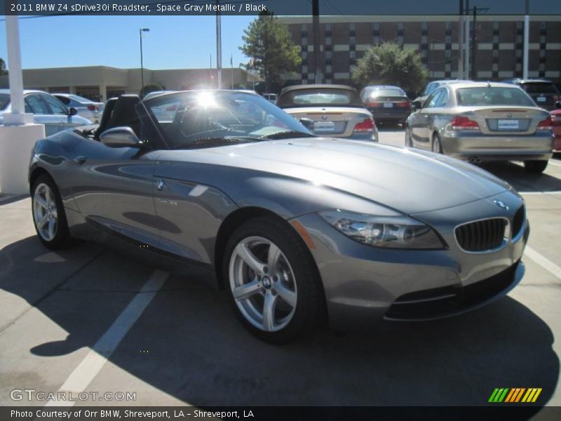 Space Gray Metallic / Black 2011 BMW Z4 sDrive30i Roadster