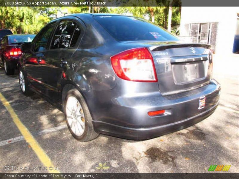 Azure Grey Metallic / Black 2008 Suzuki SX4 Sport Sedan