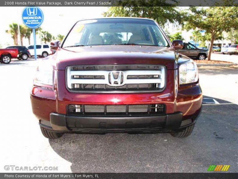 Dark Cherry Pearl / Saddle 2008 Honda Pilot Value Package