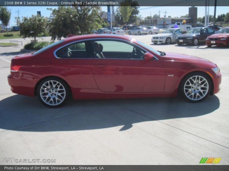 Crimson Red / Saddle Brown/Black 2008 BMW 3 Series 328i Coupe