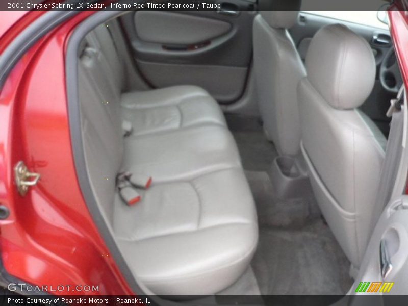 Inferno Red Tinted Pearlcoat / Taupe 2001 Chrysler Sebring LXi Sedan