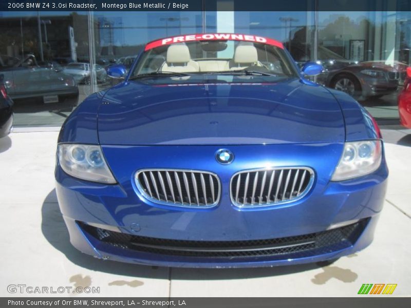 Montego Blue Metallic / Beige 2006 BMW Z4 3.0si Roadster