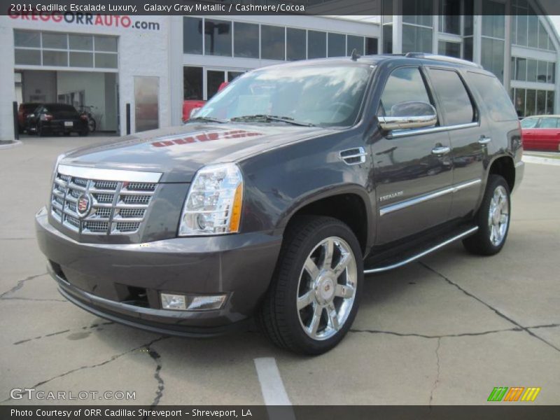 Galaxy Gray Metallic / Cashmere/Cocoa 2011 Cadillac Escalade Luxury