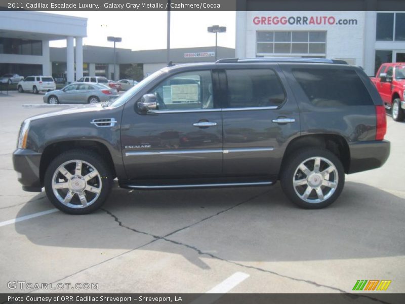 Galaxy Gray Metallic / Cashmere/Cocoa 2011 Cadillac Escalade Luxury