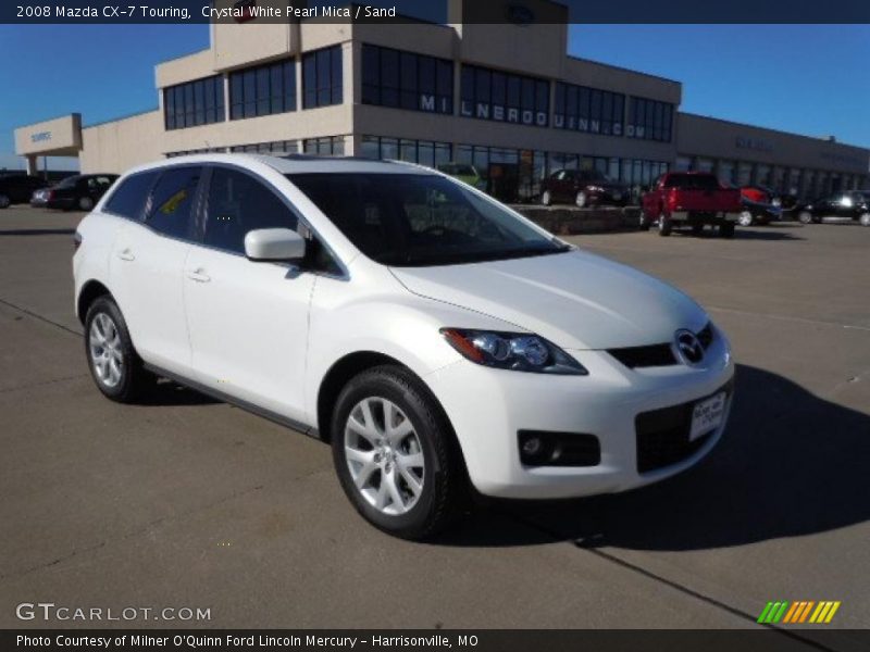 Crystal White Pearl Mica / Sand 2008 Mazda CX-7 Touring