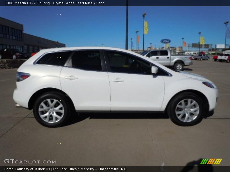Crystal White Pearl Mica / Sand 2008 Mazda CX-7 Touring