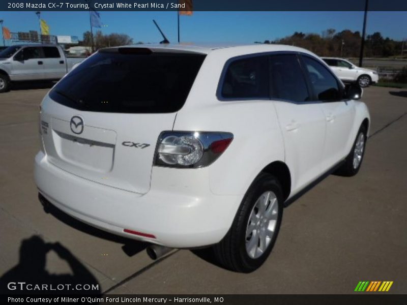 Crystal White Pearl Mica / Sand 2008 Mazda CX-7 Touring