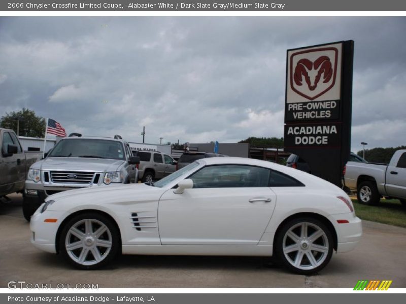 Alabaster White / Dark Slate Gray/Medium Slate Gray 2006 Chrysler Crossfire Limited Coupe