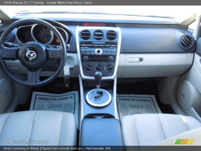 Crystal White Pearl Mica / Sand 2008 Mazda CX-7 Touring