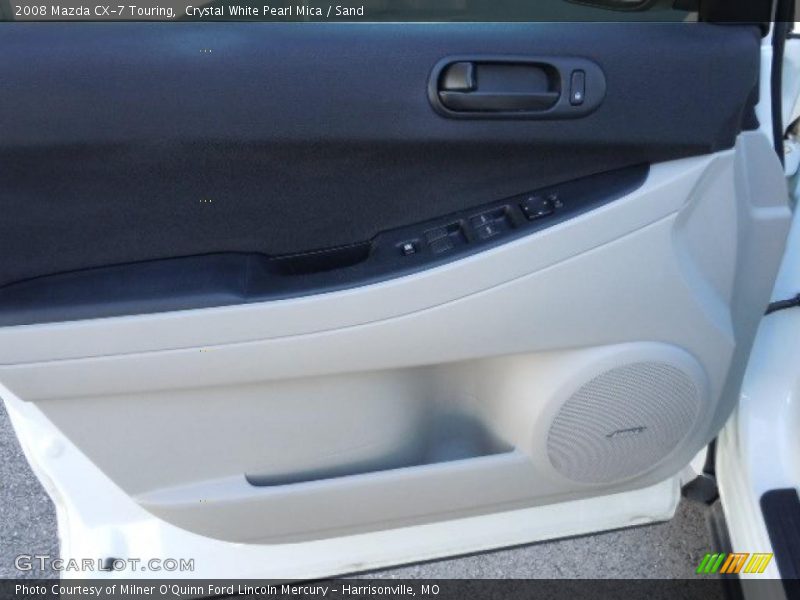 Crystal White Pearl Mica / Sand 2008 Mazda CX-7 Touring