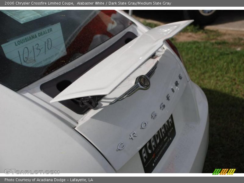Alabaster White / Dark Slate Gray/Medium Slate Gray 2006 Chrysler Crossfire Limited Coupe