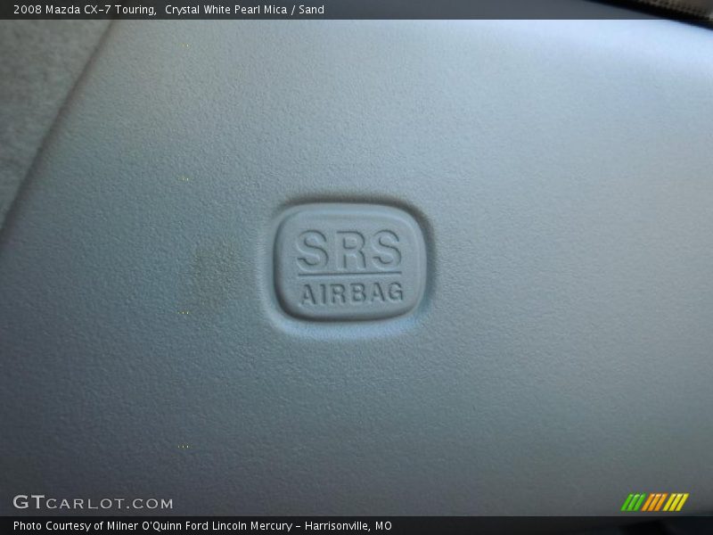 Crystal White Pearl Mica / Sand 2008 Mazda CX-7 Touring