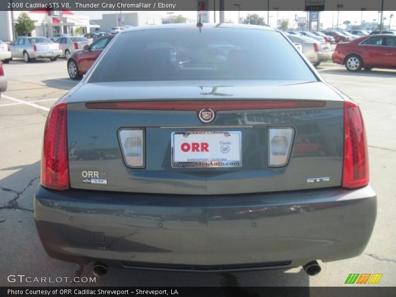 Thunder Gray ChromaFlair / Ebony 2008 Cadillac STS V8
