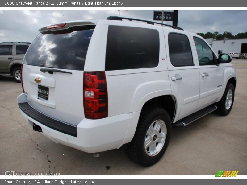 Summit White / Light Titanium/Ebony 2008 Chevrolet Tahoe Z71