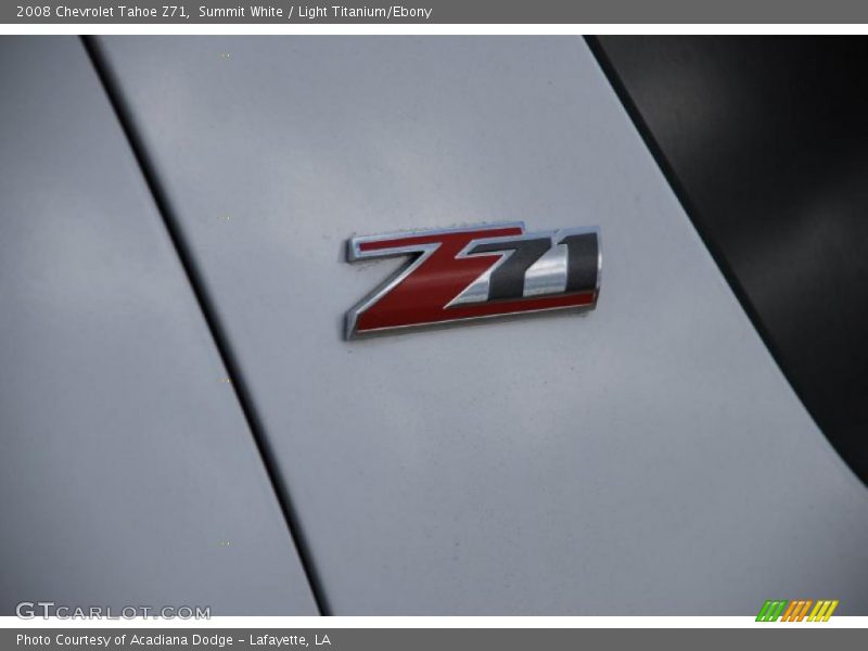 Summit White / Light Titanium/Ebony 2008 Chevrolet Tahoe Z71
