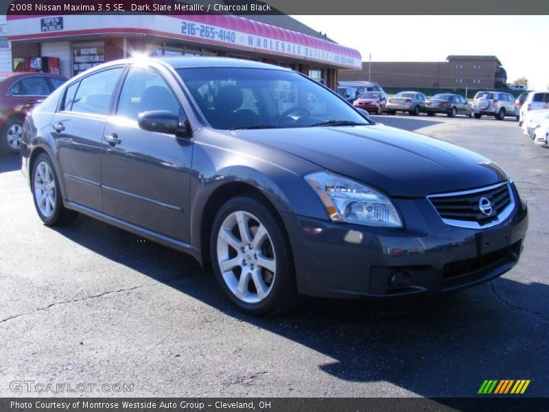 Dark Slate Metallic / Charcoal Black 2008 Nissan Maxima 3.5 SE