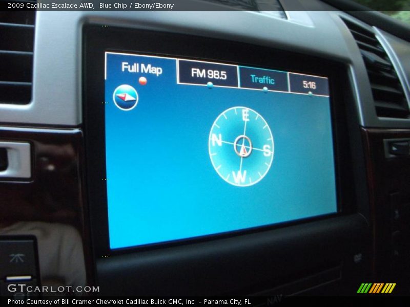 Blue Chip / Ebony/Ebony 2009 Cadillac Escalade AWD