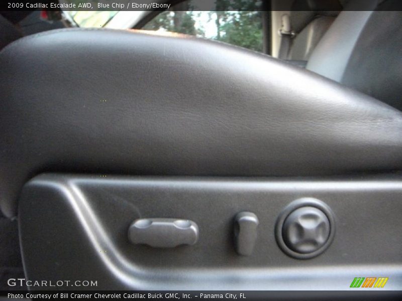 Blue Chip / Ebony/Ebony 2009 Cadillac Escalade AWD