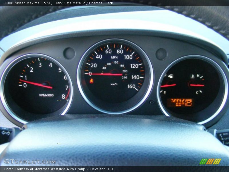 Dark Slate Metallic / Charcoal Black 2008 Nissan Maxima 3.5 SE