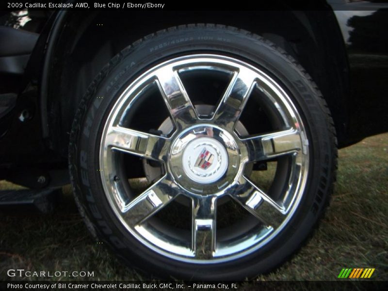 Blue Chip / Ebony/Ebony 2009 Cadillac Escalade AWD