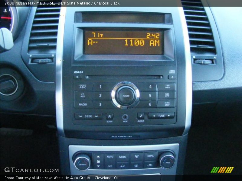Dark Slate Metallic / Charcoal Black 2008 Nissan Maxima 3.5 SE