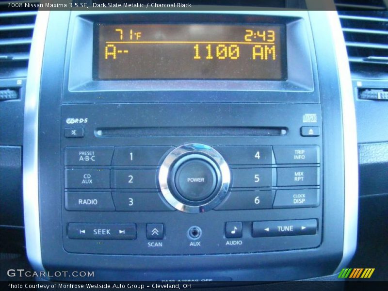 Dark Slate Metallic / Charcoal Black 2008 Nissan Maxima 3.5 SE