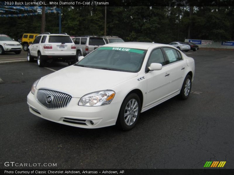 White Diamond Tri-Coat / Titanium 2010 Buick Lucerne CXL